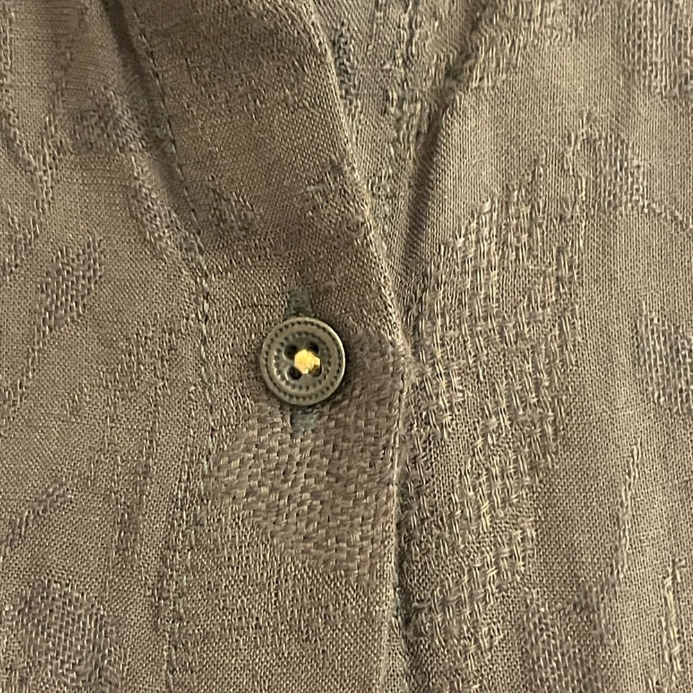 Elegant Anthropologie Olive Green Sleeveless shirt Dress - Picture 10 of 13